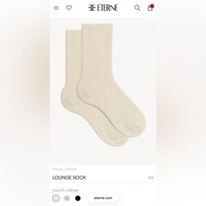 Eterne Soft Cream Lounge Socks LOT OF 7 DEEP DISCOUNT NEW AND NEVER OPENED